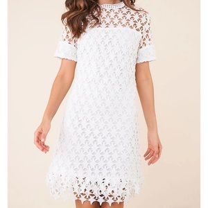 ✨NWT✨ Sugarlips crotchet star cutout lace dress